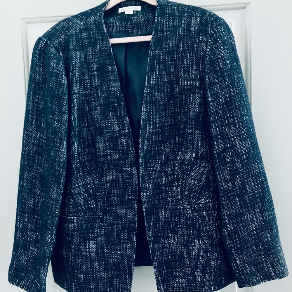 Coldwater Creek Navy Blue Suit Jacket - Size 18